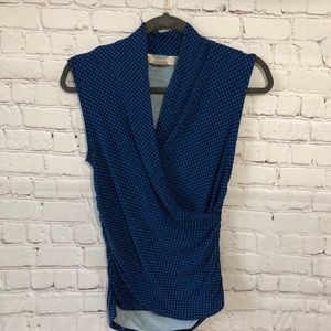 Michael Kors Blue sleeveless Top